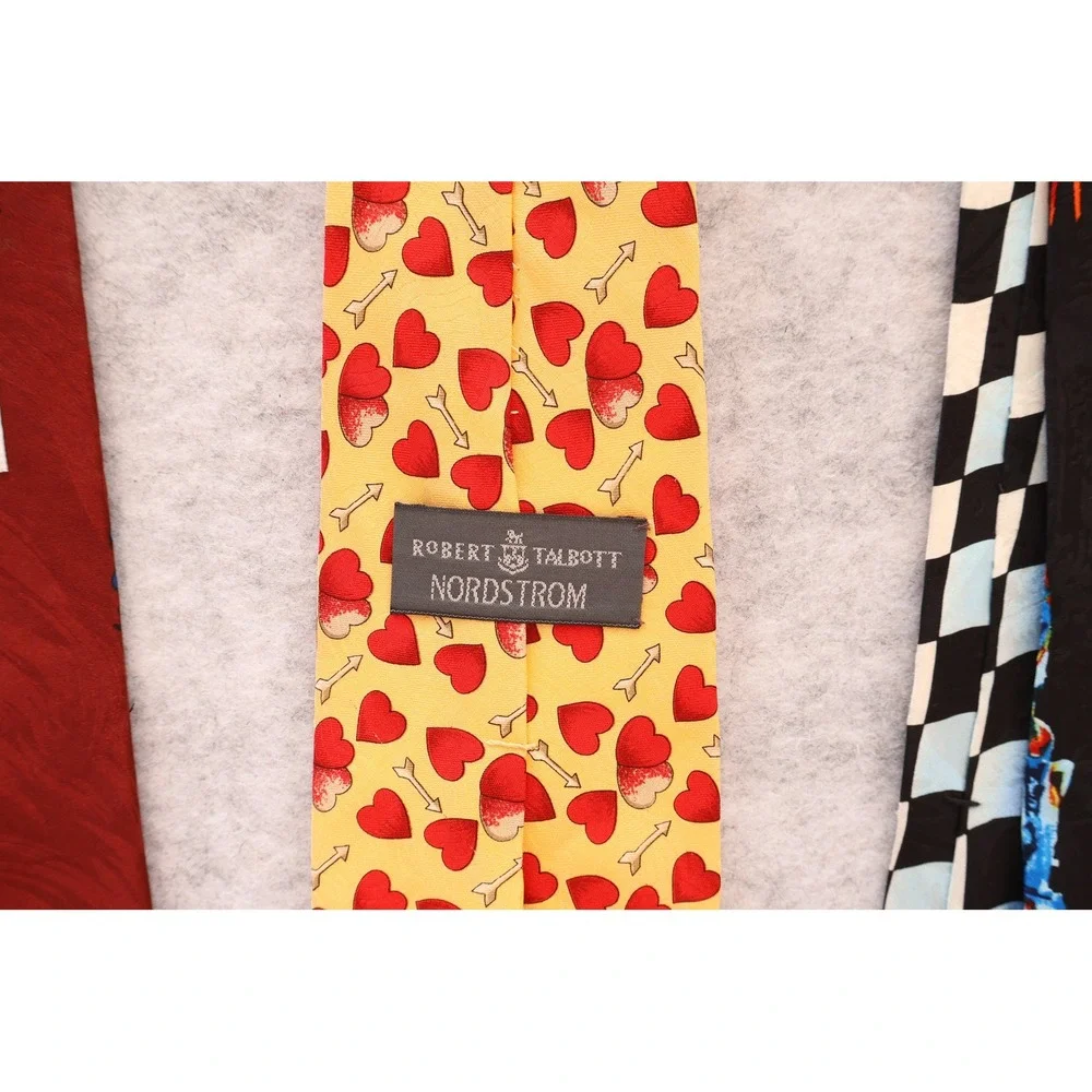 Vintage Men Tie Lot Robert Talbott RM Style Dodge Viper Racing Formula 1 Silk